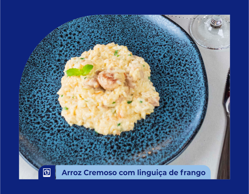 Arroz Cremoso com Linguiça de Frango