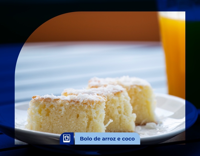 Bolo de Arroz e Coco