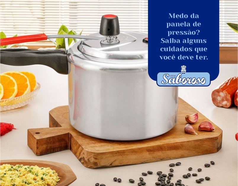 Medo da panela de pressão?  Saiba alguns cuidados que você deve ter.